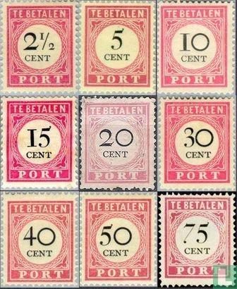 Nederlands-Indië - Cijfer en waarde in zwart - 1892, Postzegels en Munten, Postzegels | Nederlands-Indië en Nieuw-Guinea, Postfris