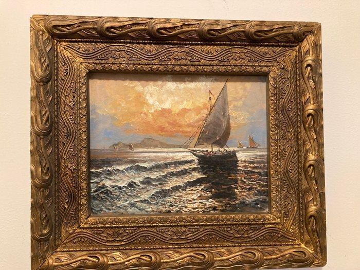 Fausto Pratella (1888-1964) - Apparizione di Capri, Antiek en Kunst, Kunst | Schilderijen | Klassiek