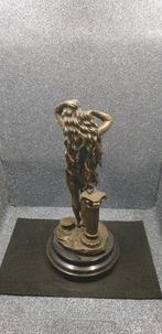 Valli - sculptuur, Art Deco Bronze Statue - Alluring Woman