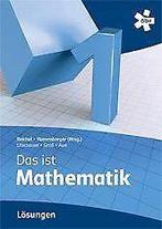 Reichel Das ist Mathematik 1, Lösungen  Reichel, Hans..., Verzenden, Reichel, Hans-Christian, Humenberger, Hans