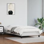 vidaXL Bedframe kunstleer wit 90x200 cm, Huis en Inrichting, Slaapkamer | Bedden, Verzenden, Nieuw