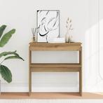 vidaXL Wandtafel 80x30x80 cm bewerkt hout artisanaal, Huis en Inrichting, Tafels | Bijzettafels, Verzenden, Nieuw