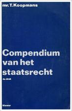 Compendium van het staatsrecht 9789026814044, Gelezen, Koopmans, J.E. Goldschmidt, Verzenden