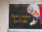 Plaque Coca Cola 1970 - 1980---zeldzaam--- - Reclamebord -