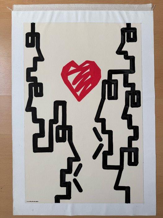 MrKas - Entre Nous, l’Amour - XL, Antiek en Kunst, Kunst | Schilderijen | Modern