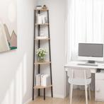vidaXL Hoekkastje met 5 schappen 45,5x31,5x180 cm lichtbruin, Huis en Inrichting, Kasten | Boekenkasten, Verzenden, Nieuw
