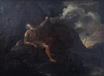 Scuola italiana (XVII) - Paolo Eremita e il corvo