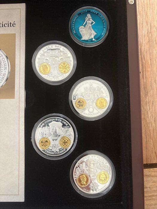Frankrijk. Medal Coffret commémoratif - Monnaies françaises, Timbres & Monnaies, Monnaies | Europe | Monnaies non-euro