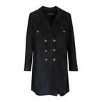 Zinga • zwarte suède jas Helena • 44, Verzenden