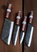 4,of kind Hand Forged in OLD Steel , Unique kitchen knife ,
