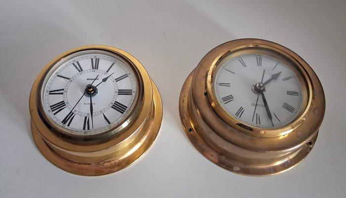 Klok (2) - Georg Jensen - Henning - Messing - Staiger, Antiek en Kunst, Antiek | Meubels | Stoelen en Sofa's