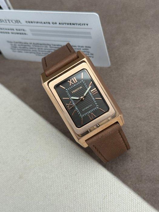 Heritor - Esteban Automatic - reversible dresswatch - Rose, Handtassen en Accessoires, Horloges | Heren