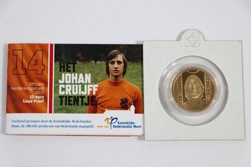 Nederland. 10 Euro 2017 Johan Cruijff Proof, Postzegels en Munten, Munten | Europa | Euromunten