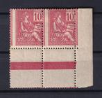 France 1900 - Superbe piquage décalé sur Mouchon  type I -, Postzegels en Munten, Postzegels | Europa | Frankrijk, Gestempeld