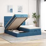 vidaXL Bed poef met matrassen en leds 200x200 cm fluweel, Huis en Inrichting, Verzenden, Nieuw