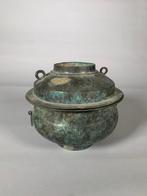 Chinois ancien Bronze Vapeurier à offrande - dynastie HAN, Antiek en Kunst