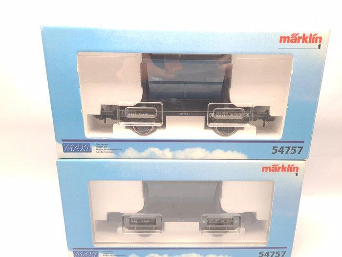 Märklin 1 - 54757 - Modeltrein goederenwagon (2) - 2x, Hobby en Vrije tijd, Modeltreinen | Overige schalen
