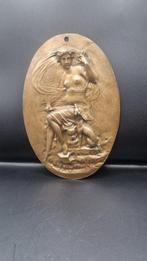 Jean-Baptiste Descamps (XIX-XX) - Grande plaque en bronze de