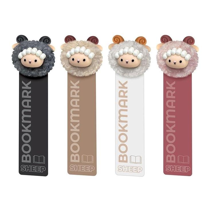 Boekenlegger pluche sheep – schattige 3D boekenlegger met, Verzamelen, Boekenleggers, Nieuw, Verzenden