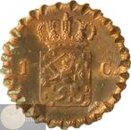 Nederland. Willem III. 1 Cent 1863 vermaakt tot, Postzegels en Munten