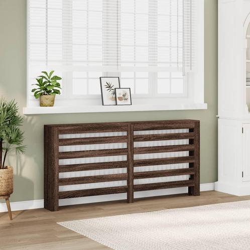 vidaXL Radiatorombouw 175x20x82 cm bewerkt hout bruin, Doe-het-zelf en Bouw, Verwarming en Radiatoren, Nieuw, Verzenden