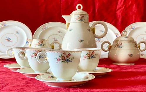 Albert Vignaud Limoges - Koffieservies voor 4 (15) -, Antiek en Kunst, Antiek | Meubels | Tafels