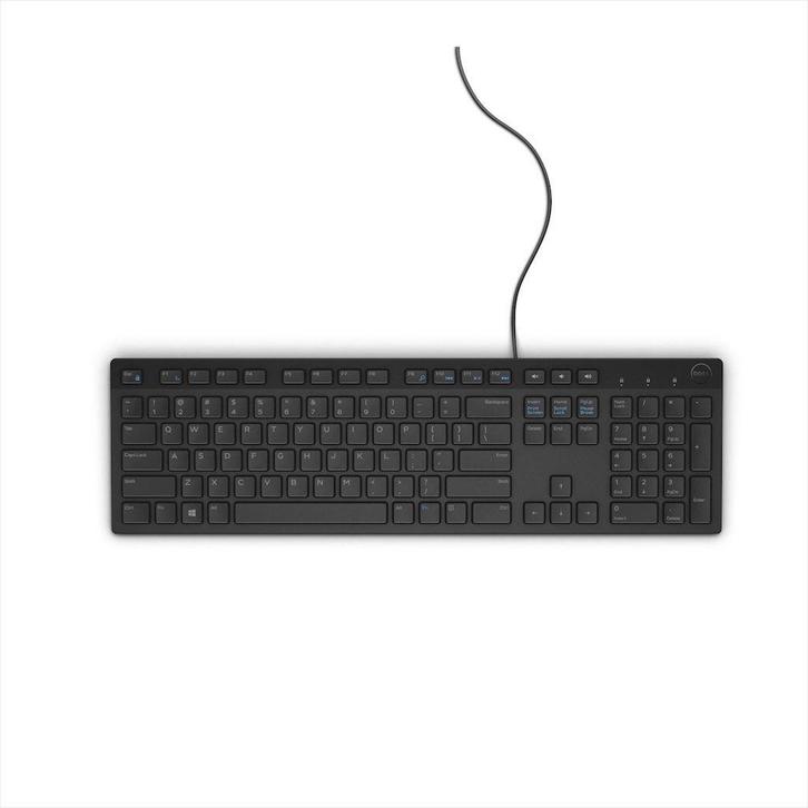DELL KB216 multimedia bekabelde toetsenbord zwart, Computers en Software, Toetsenborden, Nieuw, Ophalen of Verzenden