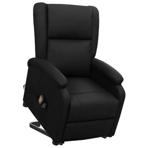 vidaXL Sta-op-stoel kunstleer zwart, Huis en Inrichting, Fauteuils, Nieuw, Verzenden