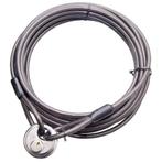 Staalkabel met discus gelijksluitend 10 meter Terraskabels, Verzenden, Nieuw