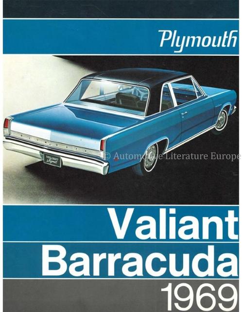 1969 PLYMOUTH VALIANT | BARRACUDA BROCHURE NEDERLANDS, Boeken, Auto's | Folders en Tijdschriften