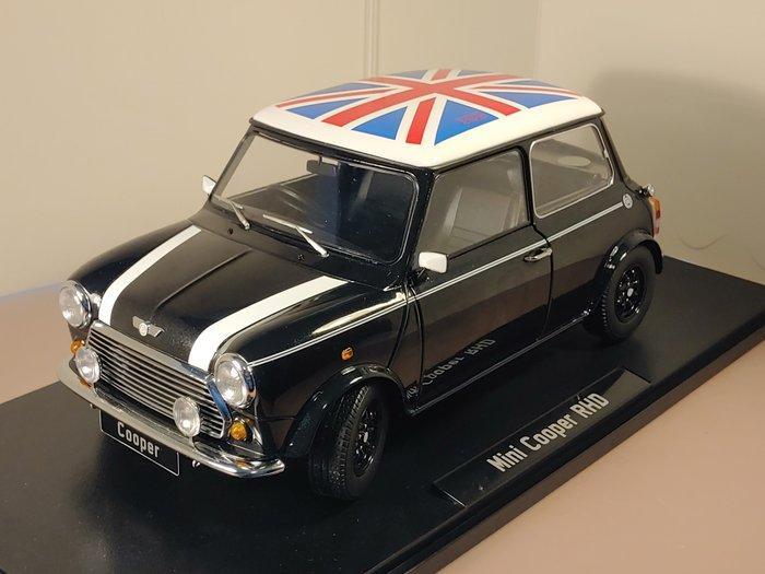 K&K Scale 1:12 - Model hatchback - Mini Cooper Black/White -, Hobby en Vrije tijd, Modelauto's | 1:5 tot 1:12