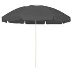 vidaXL Strandparasol 240 cm antracietkleurig, Tuin en Terras, Verzenden, Nieuw