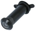 Deurspion 160° zwart, Nieuw, Overige materialen, Klink of Kruk