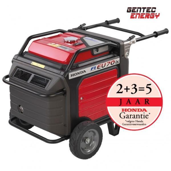 Stroomgroep Honda EU70is 7 kVA, 230V, Doe-het-zelf en Bouw, Aggregaten, Benzine, Nieuw, Elektrisch startend, Geluidgedempt, 5 tot 10 kVA
