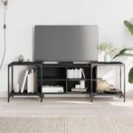 vidaXL Tv-meubel 153x37x50 cm bewerkt hout zwart, Huis en Inrichting, Verzenden, Nieuw