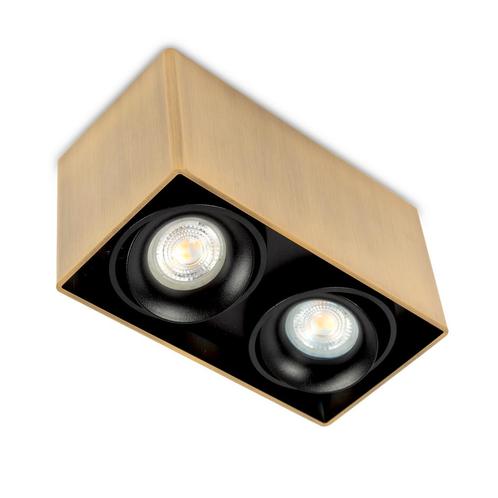 Spots opbouw Opbouwspot Bjorn 2 Messing Binnenverlichting, Huis en Inrichting, Lampen | Overige, Verzenden