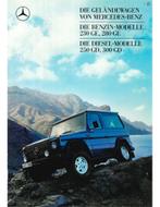 1987 MERCEDES BENZ G KLASSE BROCHURE DUITS, Nieuw