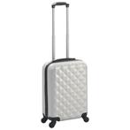 vidaXL Harde koffer ABS helder zilverkleurig, Handtassen en Accessoires, Koffers, Verzenden, Nieuw