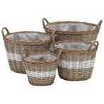 Verhoogde Plantenbakken Wicker | Tweede Kansje | Stadsbal..., Tuin en Terras, Overige materialen, Verzenden, Rond, Nieuw