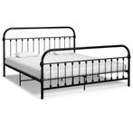 vidaXL Bedframe metaal zwart 180x200 cm, Verzenden