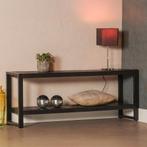 Tv-meubel Mangohout Britt 150 Zwart, Huis en Inrichting, Kasten |Televisiemeubels, Verzenden, 150 tot 200 cm, Nieuw, Minder dan 100 cm