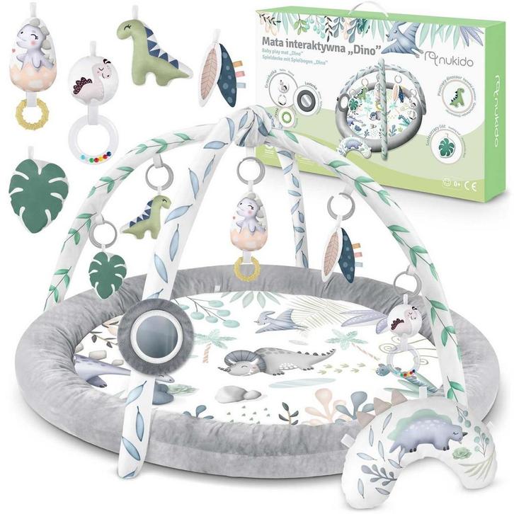 Cadeau voor kleinkind: Dinosaurus speelmat met speelbogen..., Kinderen en Baby's, Speelgoed | Babyspeelgoed, Nieuw, Ophalen of Verzenden