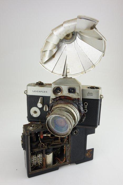 Leica Leicaflex Objektiv Elmar 2,8 Blitz Leicaflex Motor, Collections, Appareils photo & Matériel cinématographique