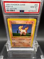 Pokémon - 1 Graded card - Ponyta 1st edition - PSA 10, Hobby en Vrije tijd, Nieuw