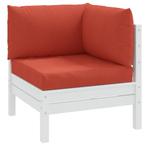 vidaXL Palletkussens 3 st stof gemêleerd rood, Huis en Inrichting, Woonaccessoires | Kussens, Verzenden, Nieuw