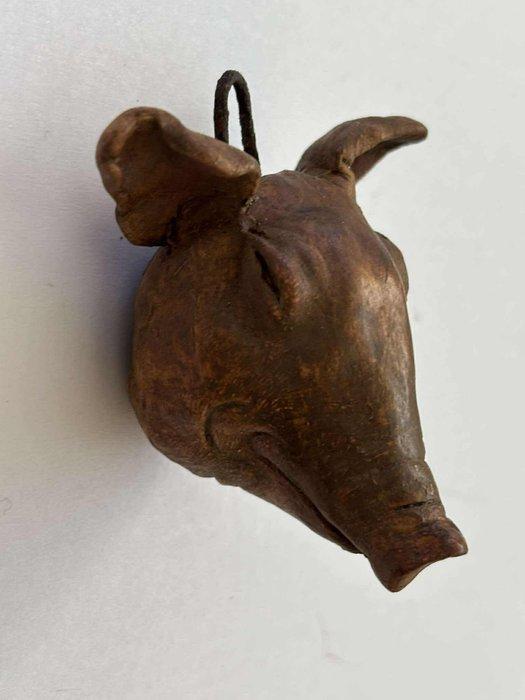 sculptuur, Testa di maiale Presepe Napoletano Antico fine, Antiek en Kunst, Kunst | Niet-Westerse kunst