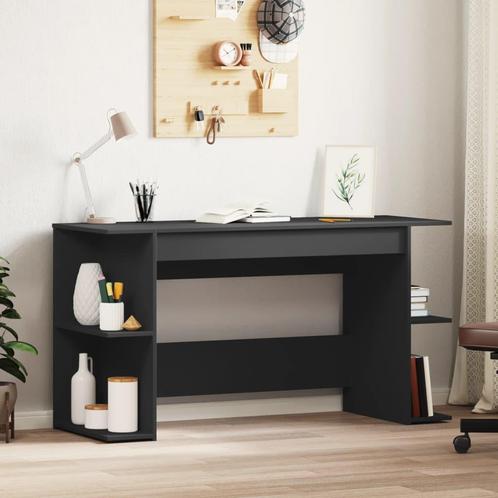 vidaXL Bureau 140x50x75 cm bewerkt hout zwart, Huis en Inrichting, Bureaus, Nieuw, Verzenden