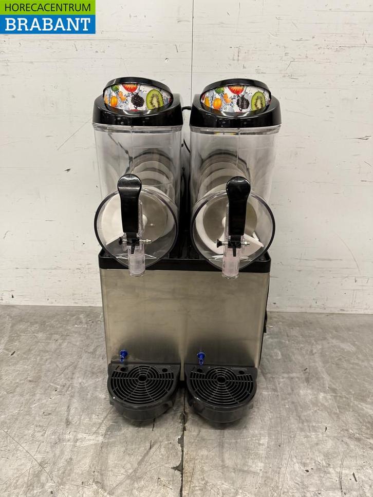 RVS Slushmachine Granita Machine 2 x 12 liter 230V Horeca, Zakelijke goederen, Horeca | Keukenapparatuur, Ophalen of Verzenden
