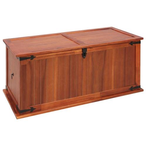 vidaXL Coffre de rangement 79x34x32 cm Bois dacacia, Maison & Meubles, Armoires | Autre, Neuf, Envoi