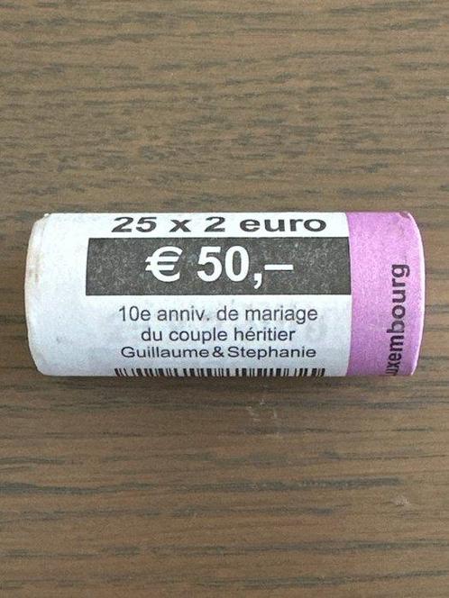 Luxemburg. 2 Euro 2022 Huwelijk Guillaume & Stephanie (25, Postzegels en Munten, Munten | Europa | Euromunten